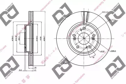 Тормозной диск DJ PARTS купить